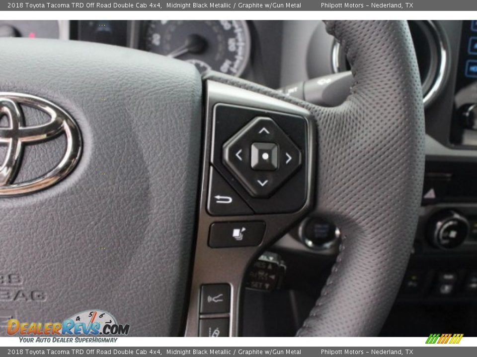 2018 Toyota Tacoma TRD Off Road Double Cab 4x4 Midnight Black Metallic / Graphite w/Gun Metal Photo #21