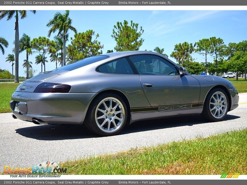2002 Porsche 911 Carrera Coupe Seal Grey Metallic / Graphite Grey Photo #5