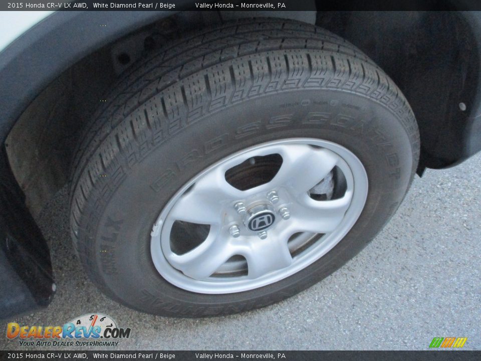 2015 Honda CR-V LX AWD White Diamond Pearl / Beige Photo #6