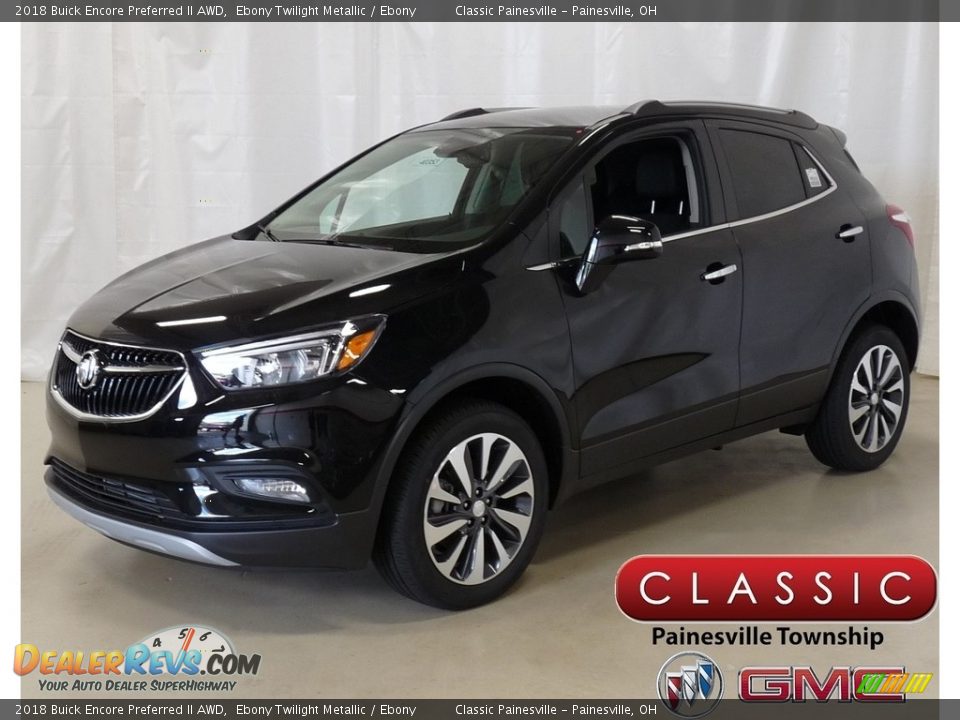 2018 Buick Encore Preferred II AWD Ebony Twilight Metallic / Ebony Photo #1