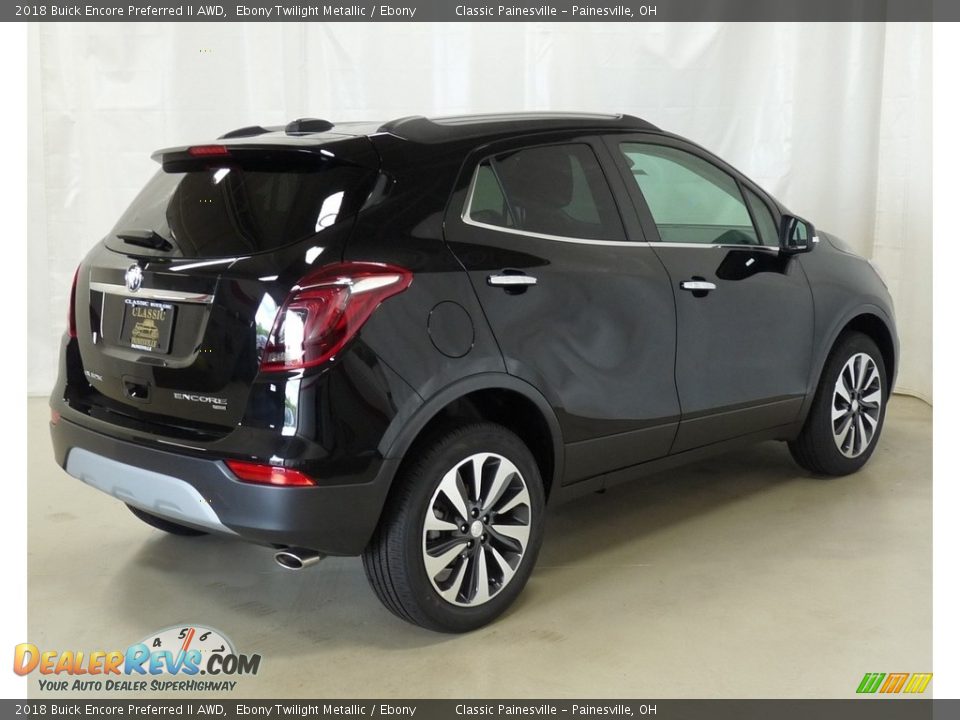 2018 Buick Encore Preferred II AWD Ebony Twilight Metallic / Ebony Photo #2