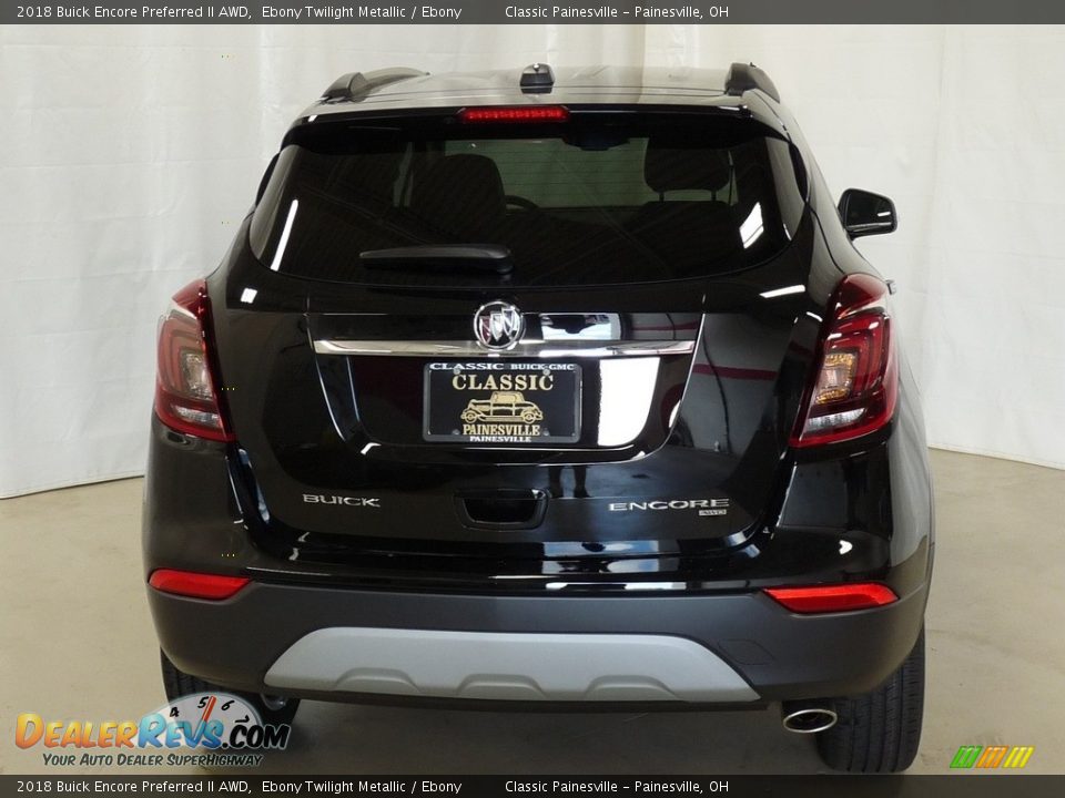 2018 Buick Encore Preferred II AWD Ebony Twilight Metallic / Ebony Photo #3