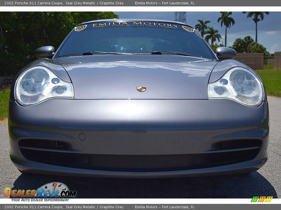 2002 Porsche 911 Carrera Coupe Seal Grey Metallic / Graphite Grey Photo #16