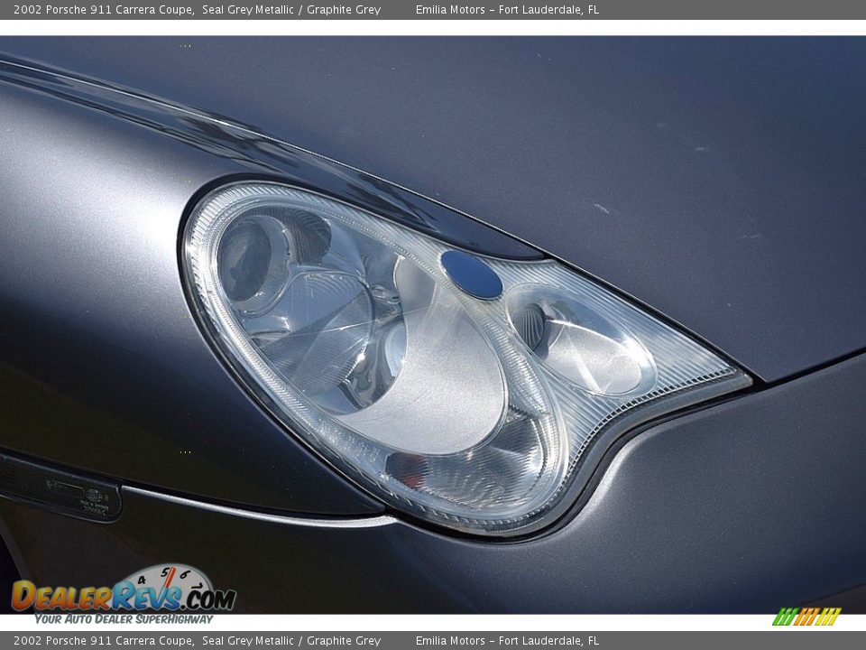 2002 Porsche 911 Carrera Coupe Seal Grey Metallic / Graphite Grey Photo #17