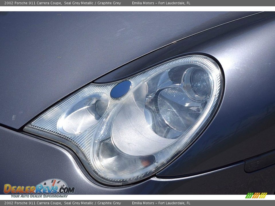 2002 Porsche 911 Carrera Coupe Seal Grey Metallic / Graphite Grey Photo #18