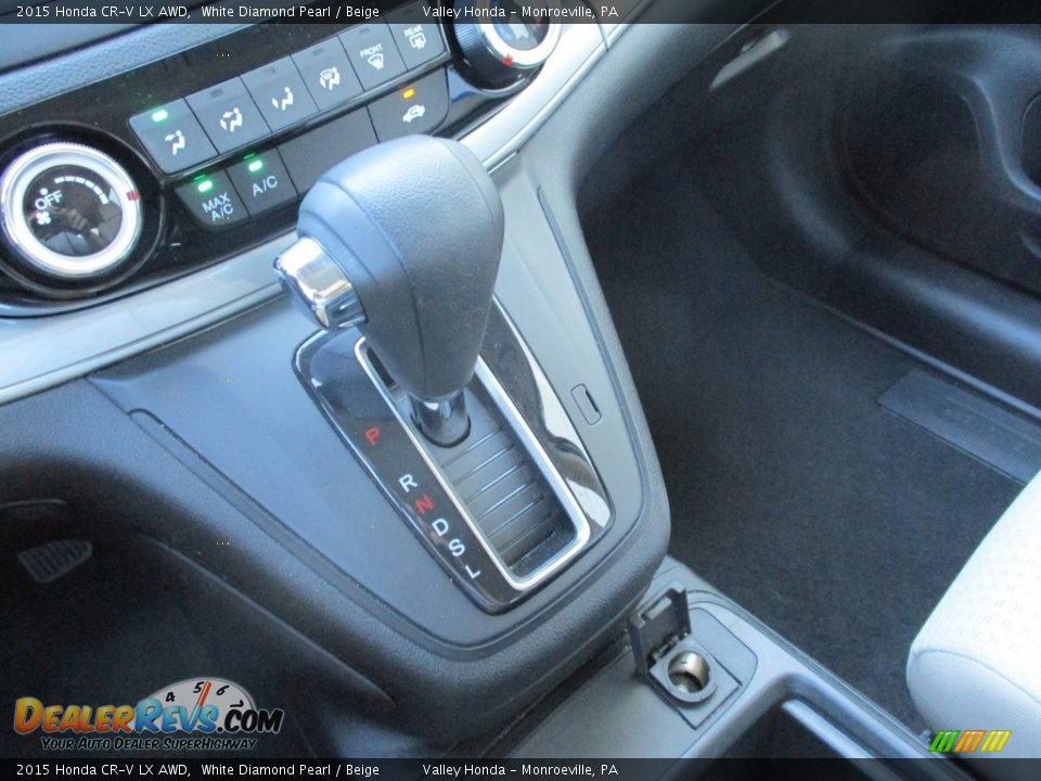 2015 Honda CR-V LX AWD White Diamond Pearl / Beige Photo #14