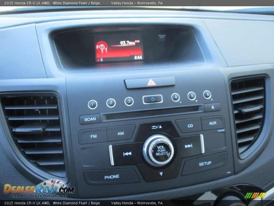 2015 Honda CR-V LX AWD White Diamond Pearl / Beige Photo #15