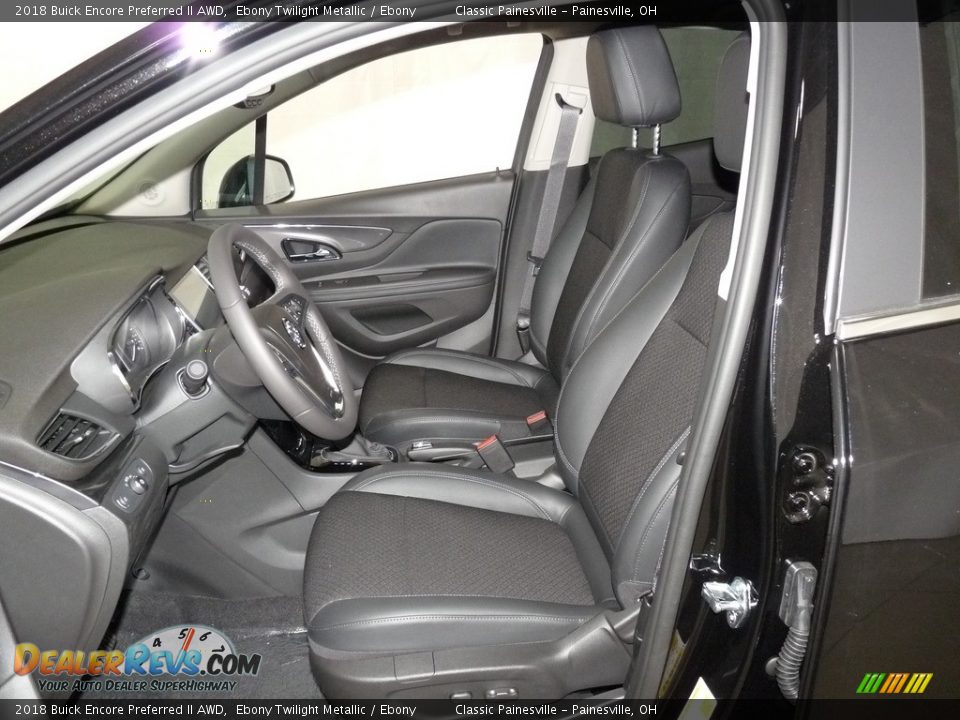 2018 Buick Encore Preferred II AWD Ebony Twilight Metallic / Ebony Photo #6