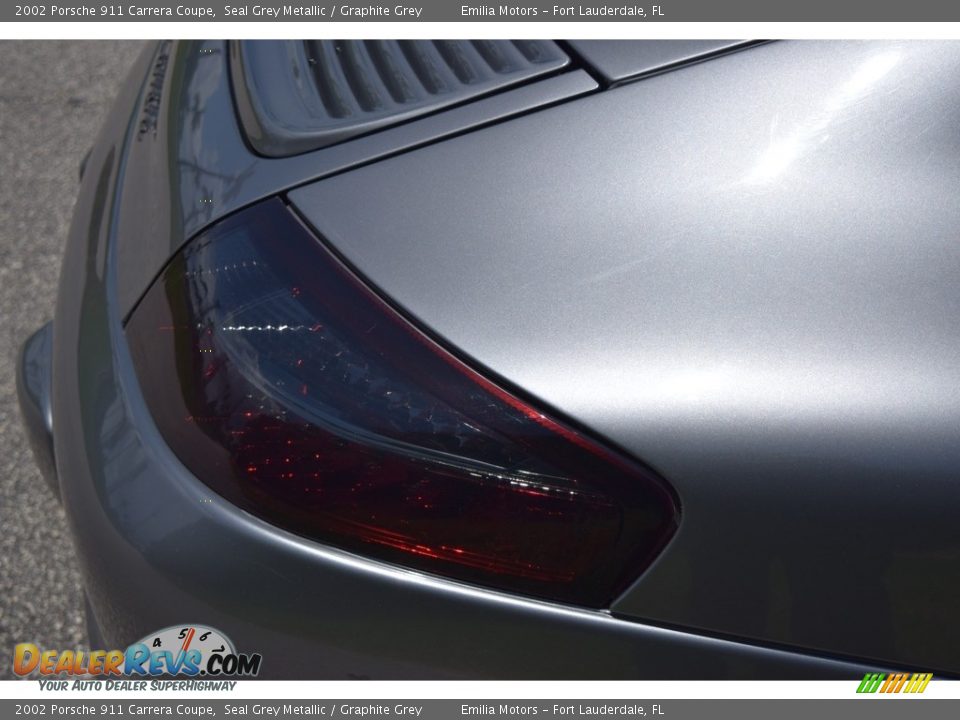 2002 Porsche 911 Carrera Coupe Seal Grey Metallic / Graphite Grey Photo #20