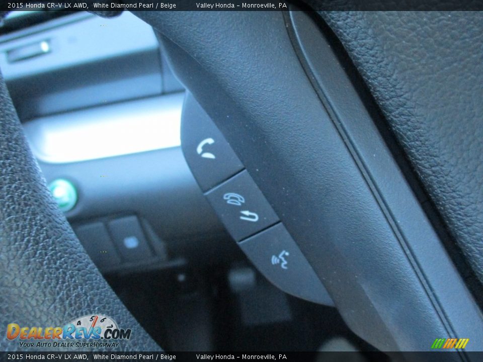 2015 Honda CR-V LX AWD White Diamond Pearl / Beige Photo #17