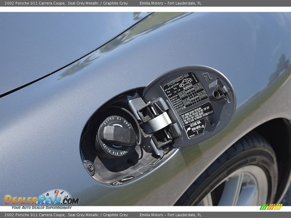 2002 Porsche 911 Carrera Coupe Seal Grey Metallic / Graphite Grey Photo #22