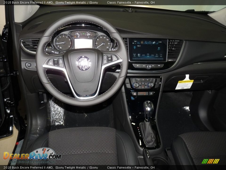2018 Buick Encore Preferred II AWD Ebony Twilight Metallic / Ebony Photo #8