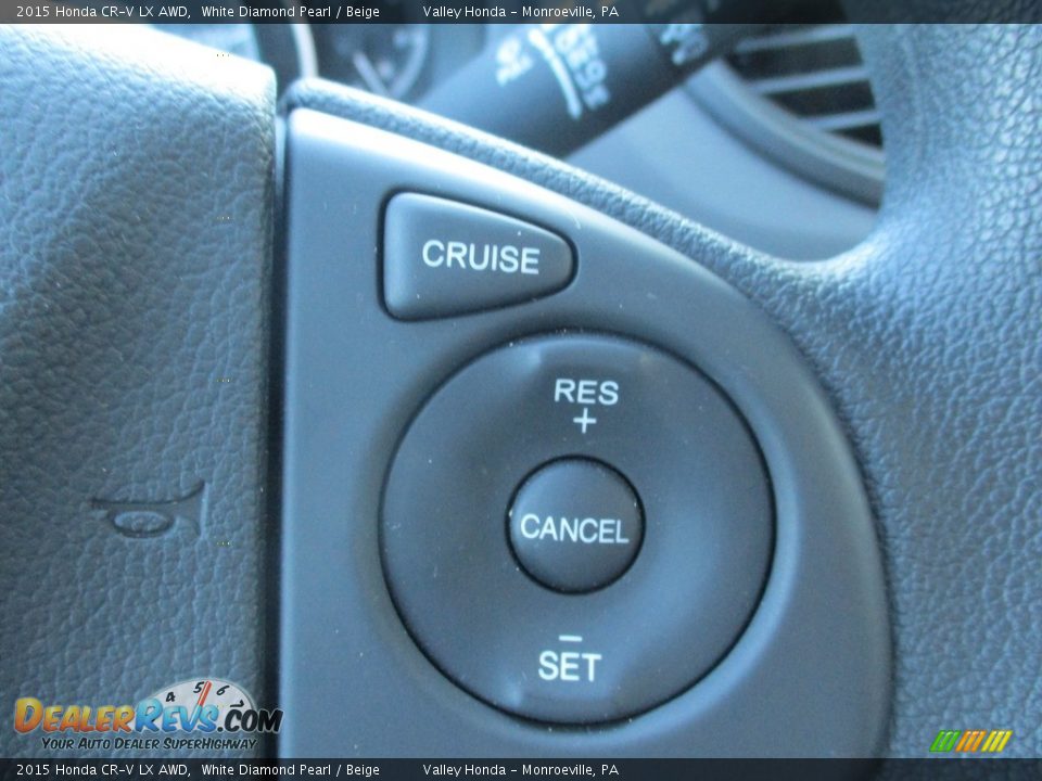 2015 Honda CR-V LX AWD White Diamond Pearl / Beige Photo #18