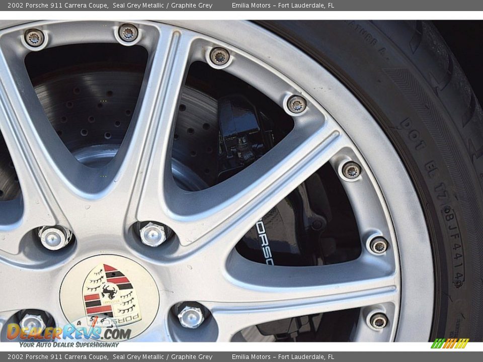 2002 Porsche 911 Carrera Coupe Seal Grey Metallic / Graphite Grey Photo #24