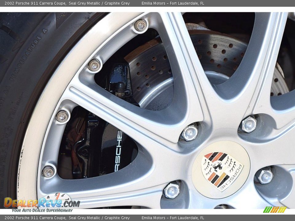 2002 Porsche 911 Carrera Coupe Seal Grey Metallic / Graphite Grey Photo #26