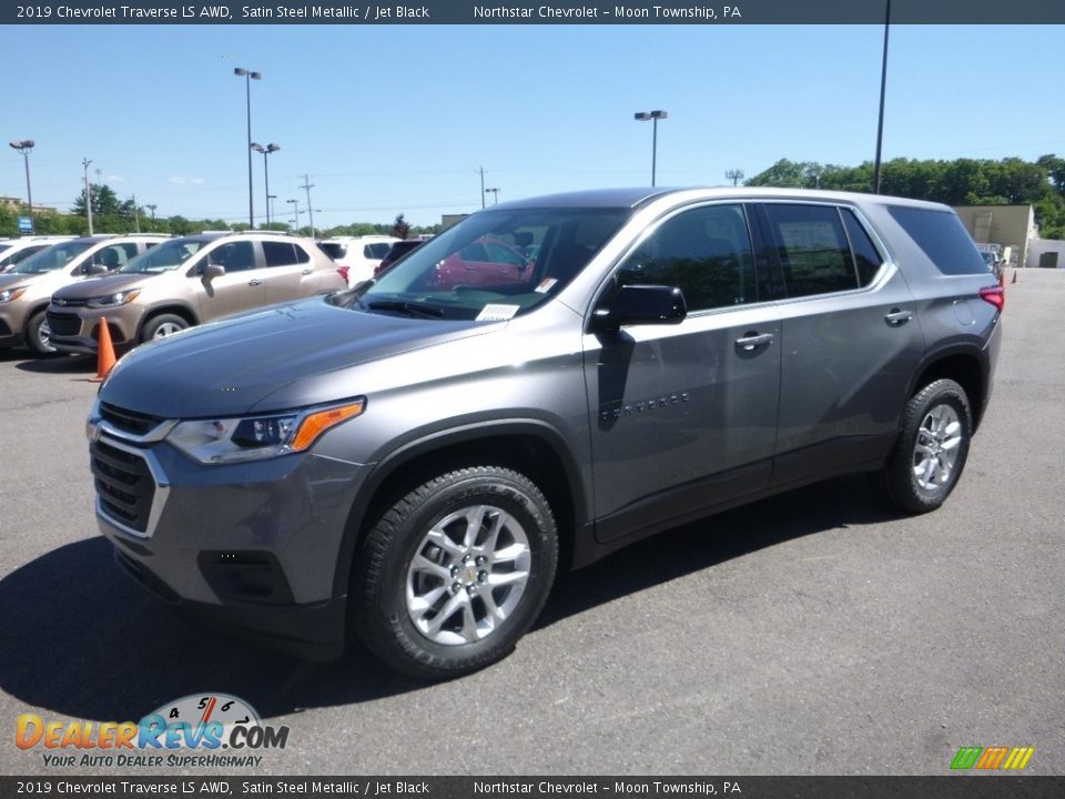 2019 Chevrolet Traverse LS AWD Satin Steel Metallic / Jet Black Photo #1