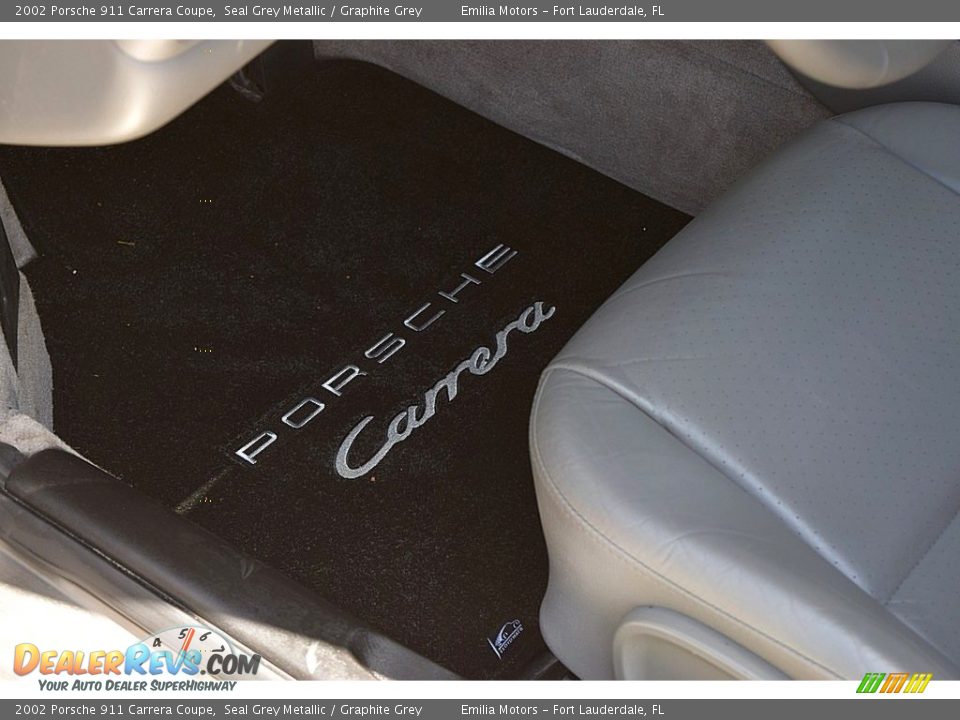 2002 Porsche 911 Carrera Coupe Seal Grey Metallic / Graphite Grey Photo #31
