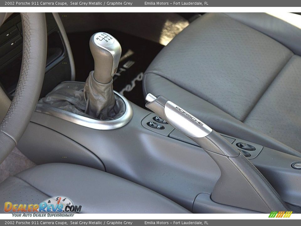 2002 Porsche 911 Carrera Coupe Seal Grey Metallic / Graphite Grey Photo #33