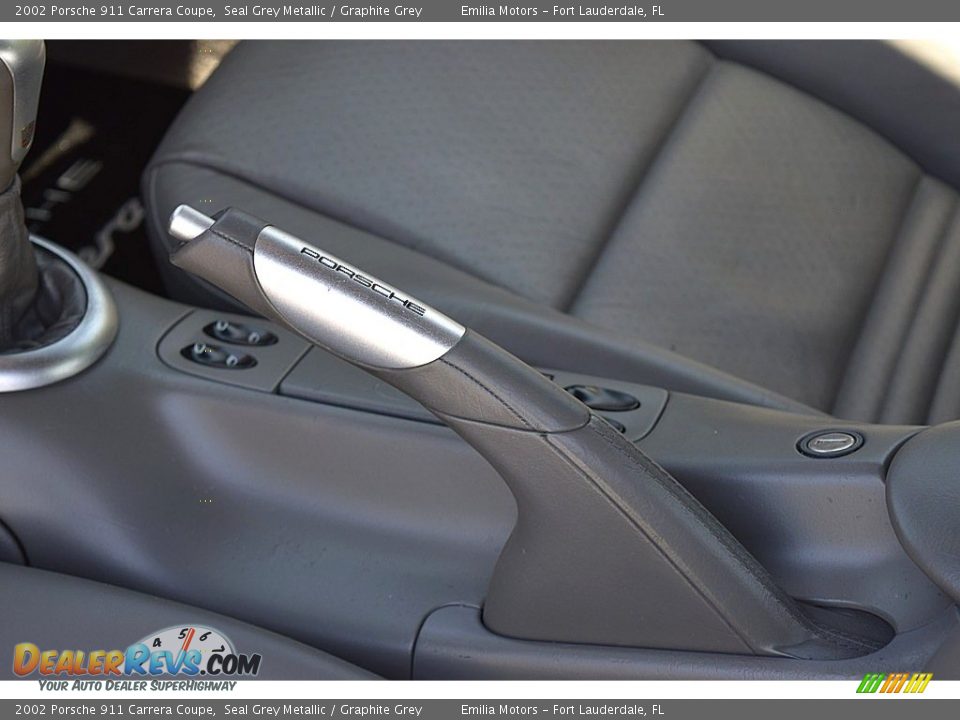 2002 Porsche 911 Carrera Coupe Seal Grey Metallic / Graphite Grey Photo #35