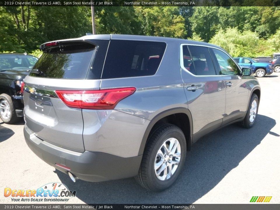 2019 Chevrolet Traverse LS AWD Satin Steel Metallic / Jet Black Photo #5