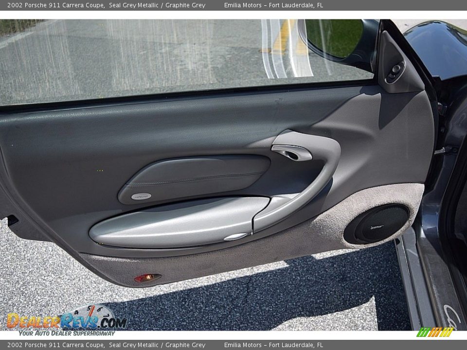2002 Porsche 911 Carrera Coupe Seal Grey Metallic / Graphite Grey Photo #36