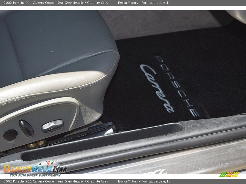 2002 Porsche 911 Carrera Coupe Seal Grey Metallic / Graphite Grey Photo #41