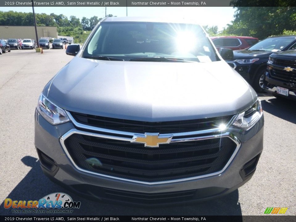 2019 Chevrolet Traverse LS AWD Satin Steel Metallic / Jet Black Photo #8