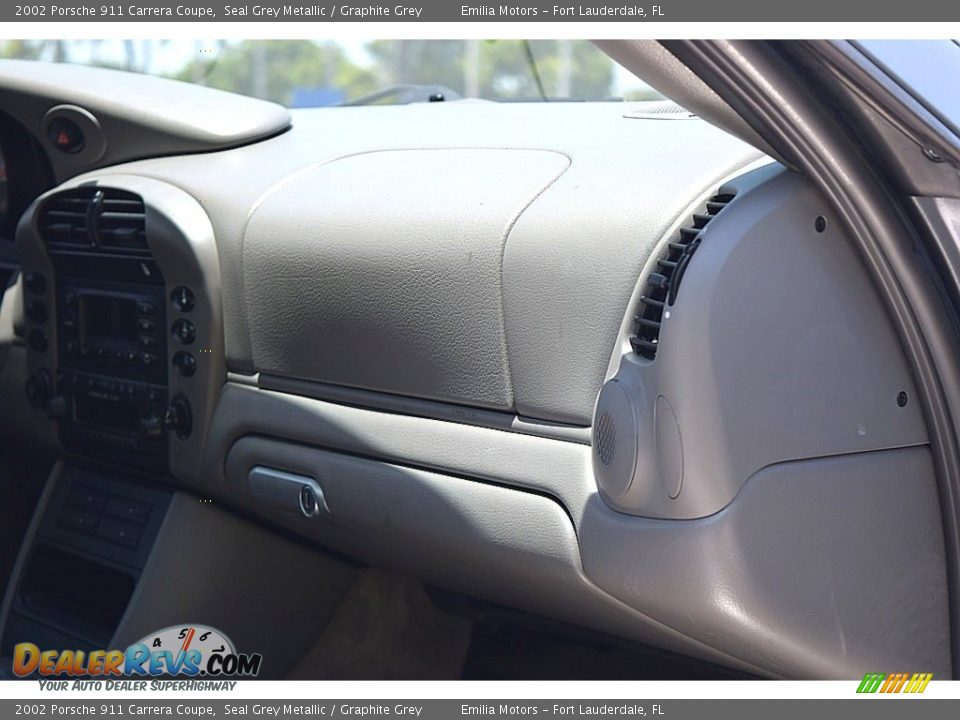 2002 Porsche 911 Carrera Coupe Seal Grey Metallic / Graphite Grey Photo #43
