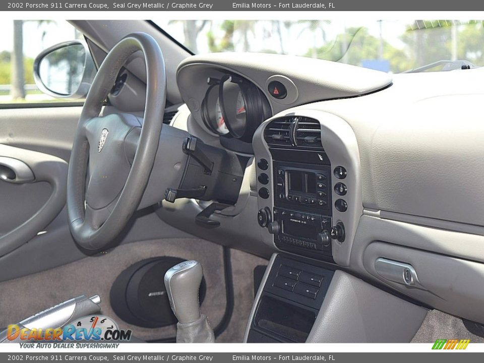 2002 Porsche 911 Carrera Coupe Seal Grey Metallic / Graphite Grey Photo #44