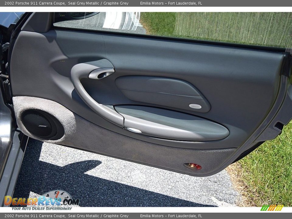2002 Porsche 911 Carrera Coupe Seal Grey Metallic / Graphite Grey Photo #45