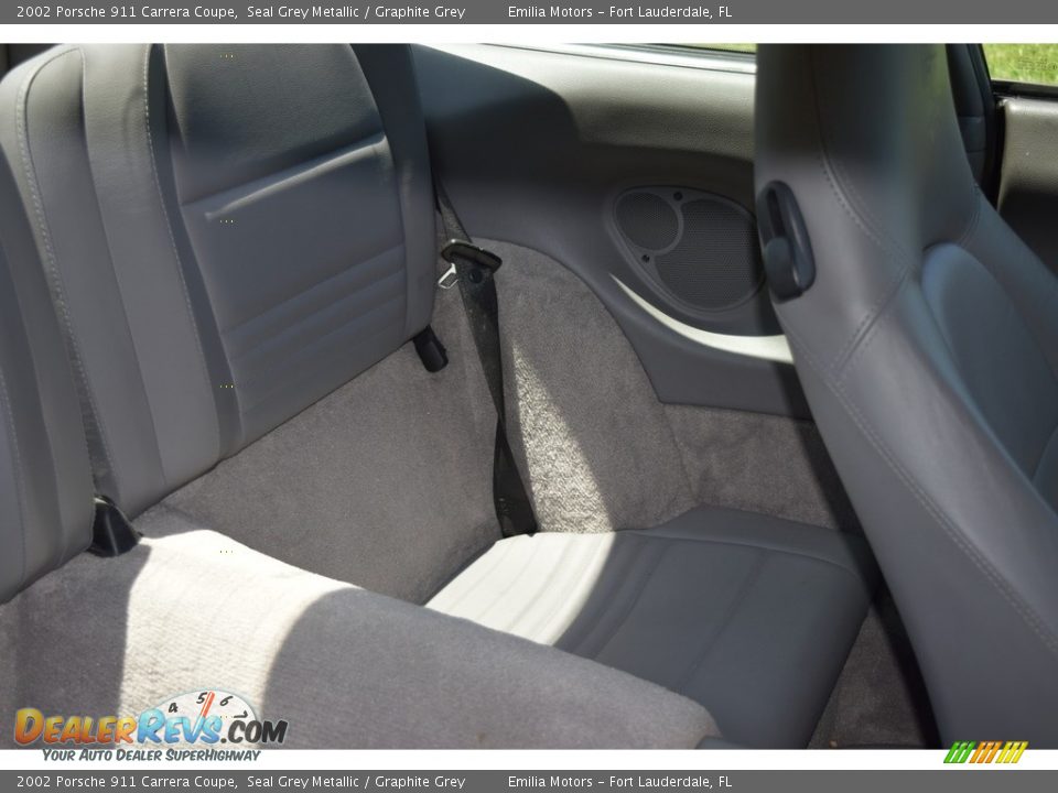 2002 Porsche 911 Carrera Coupe Seal Grey Metallic / Graphite Grey Photo #48