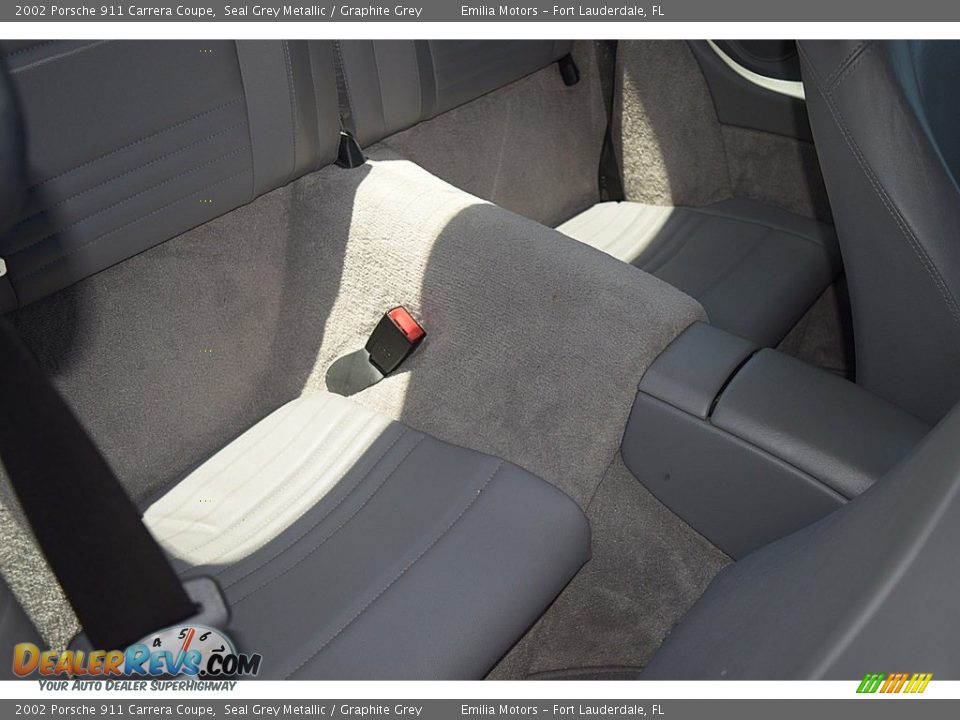 2002 Porsche 911 Carrera Coupe Seal Grey Metallic / Graphite Grey Photo #49