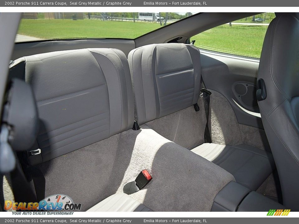 2002 Porsche 911 Carrera Coupe Seal Grey Metallic / Graphite Grey Photo #50