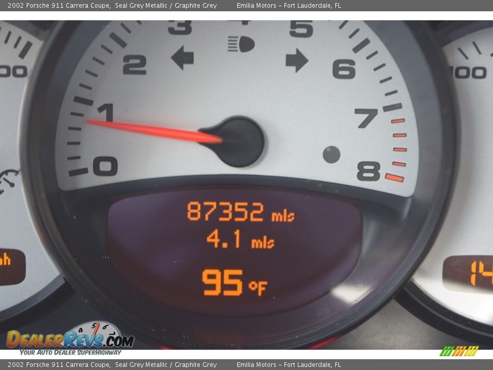 2002 Porsche 911 Carrera Coupe Seal Grey Metallic / Graphite Grey Photo #52
