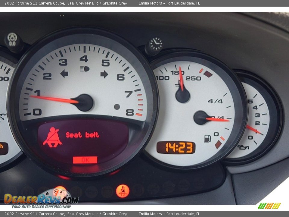 2002 Porsche 911 Carrera Coupe Seal Grey Metallic / Graphite Grey Photo #53