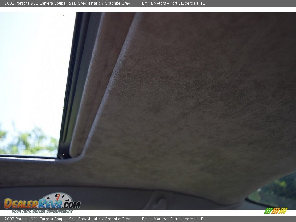 2002 Porsche 911 Carrera Coupe Seal Grey Metallic / Graphite Grey Photo #57