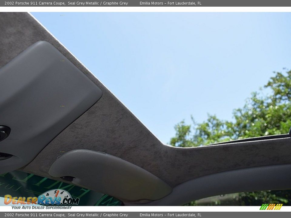 2002 Porsche 911 Carrera Coupe Seal Grey Metallic / Graphite Grey Photo #58
