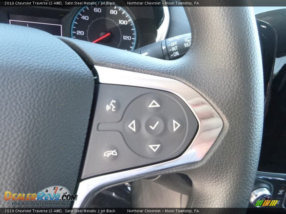 2019 Chevrolet Traverse LS AWD Satin Steel Metallic / Jet Black Photo #20