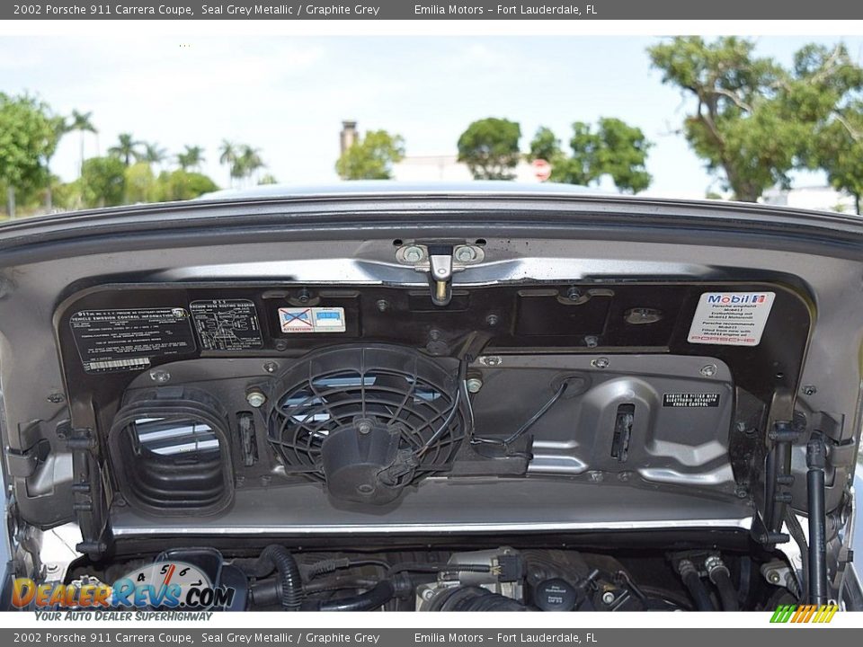 2002 Porsche 911 Carrera Coupe Seal Grey Metallic / Graphite Grey Photo #62