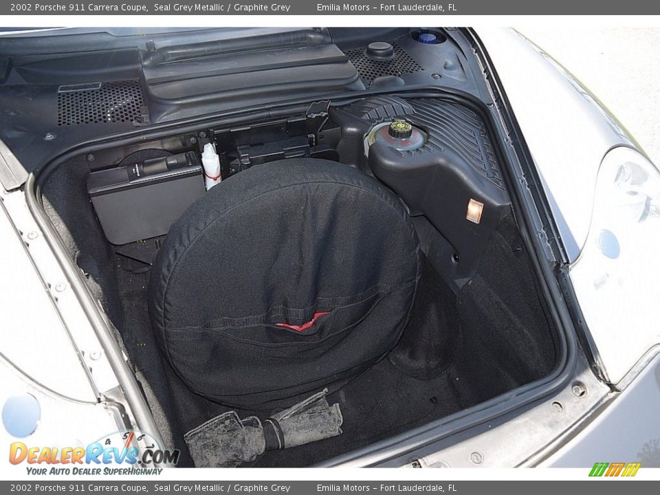 2002 Porsche 911 Carrera Coupe Seal Grey Metallic / Graphite Grey Photo #65