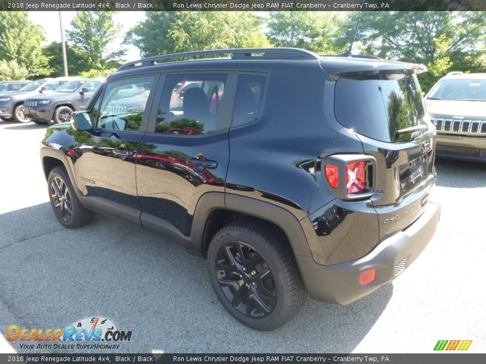 2018 Jeep Renegade Latitude 4x4 Black / Black Photo #3
