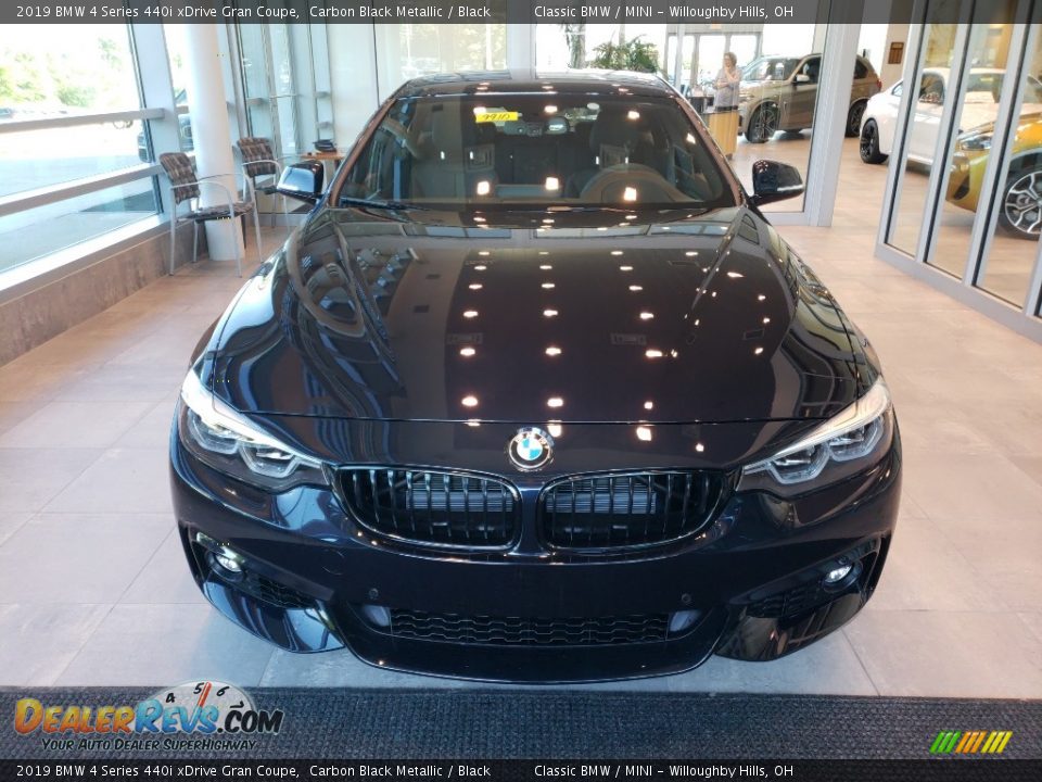 2019 BMW 4 Series 440i xDrive Gran Coupe Carbon Black Metallic / Black Photo #4