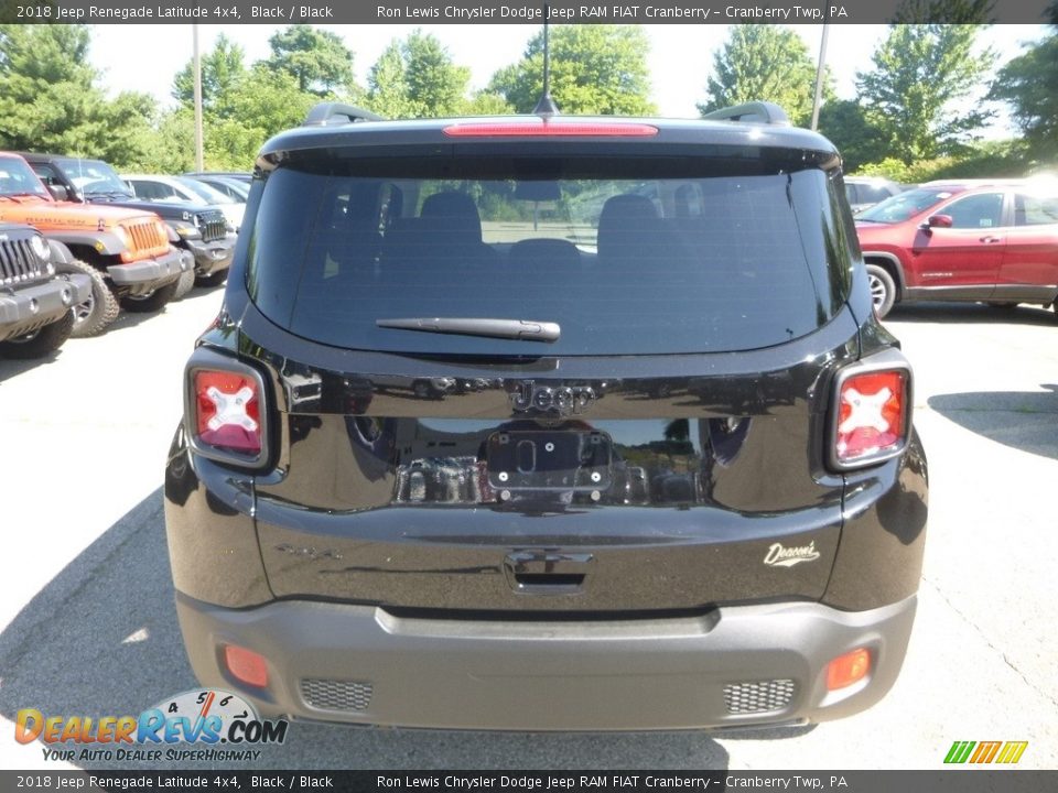 2018 Jeep Renegade Latitude 4x4 Black / Black Photo #4