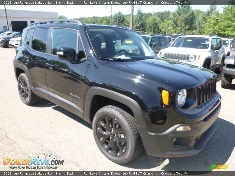2018 Jeep Renegade Latitude 4x4 Black / Black Photo #7