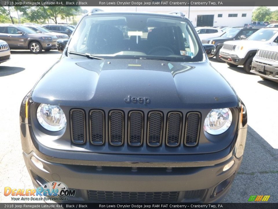 2018 Jeep Renegade Latitude 4x4 Black / Black Photo #8