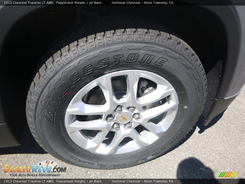 2019 Chevrolet Traverse LT AWD Pepperdust Metallic / Jet Black Photo #9