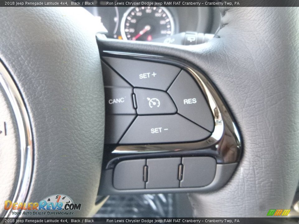 2018 Jeep Renegade Latitude 4x4 Black / Black Photo #18