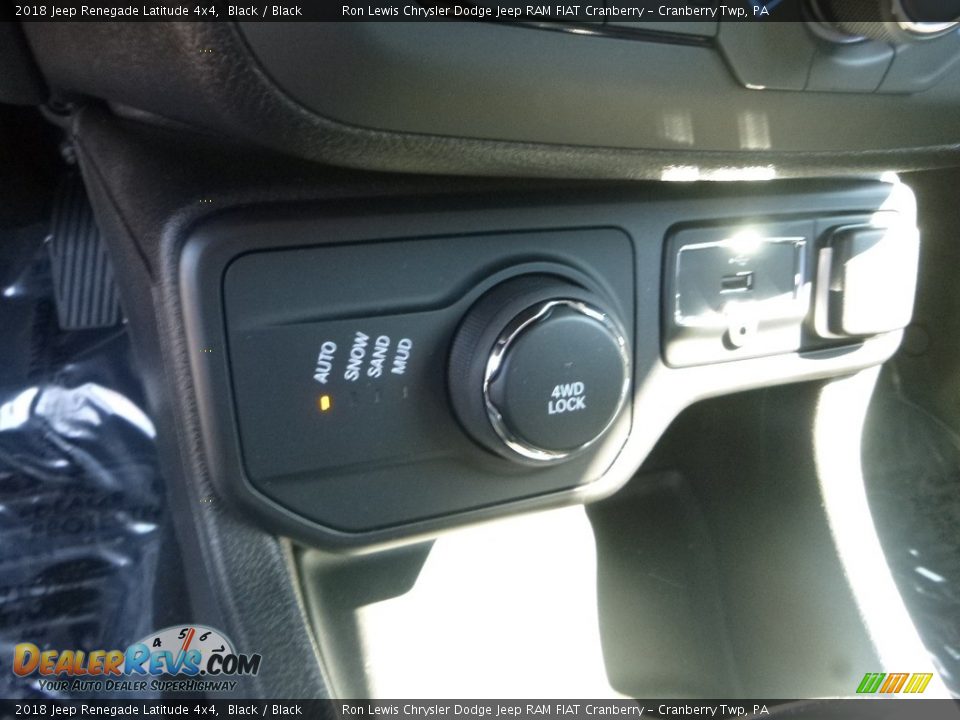 2018 Jeep Renegade Latitude 4x4 Black / Black Photo #20