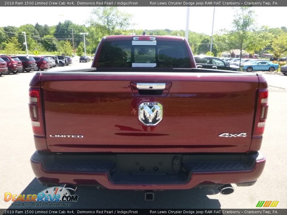 2019 Ram 1500 Limited Crew Cab 4x4 Delmonico Red Pearl / Indigo/Frost Photo #4