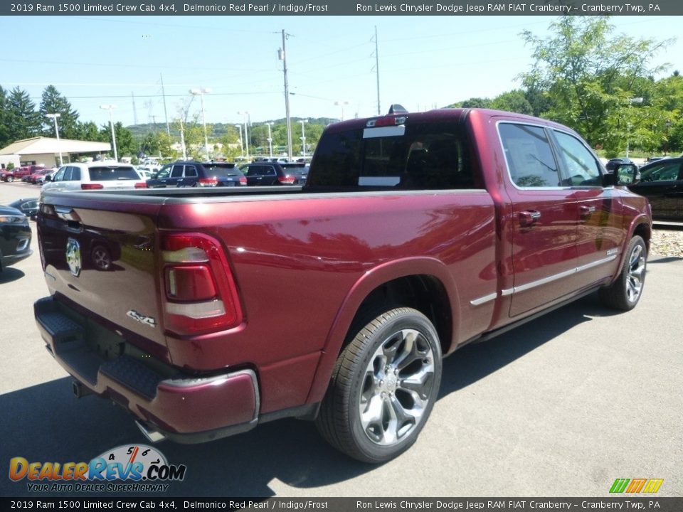2019 Ram 1500 Limited Crew Cab 4x4 Delmonico Red Pearl / Indigo/Frost Photo #5